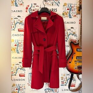 Banana Republic Red Women's petit medium 'Military' Coat